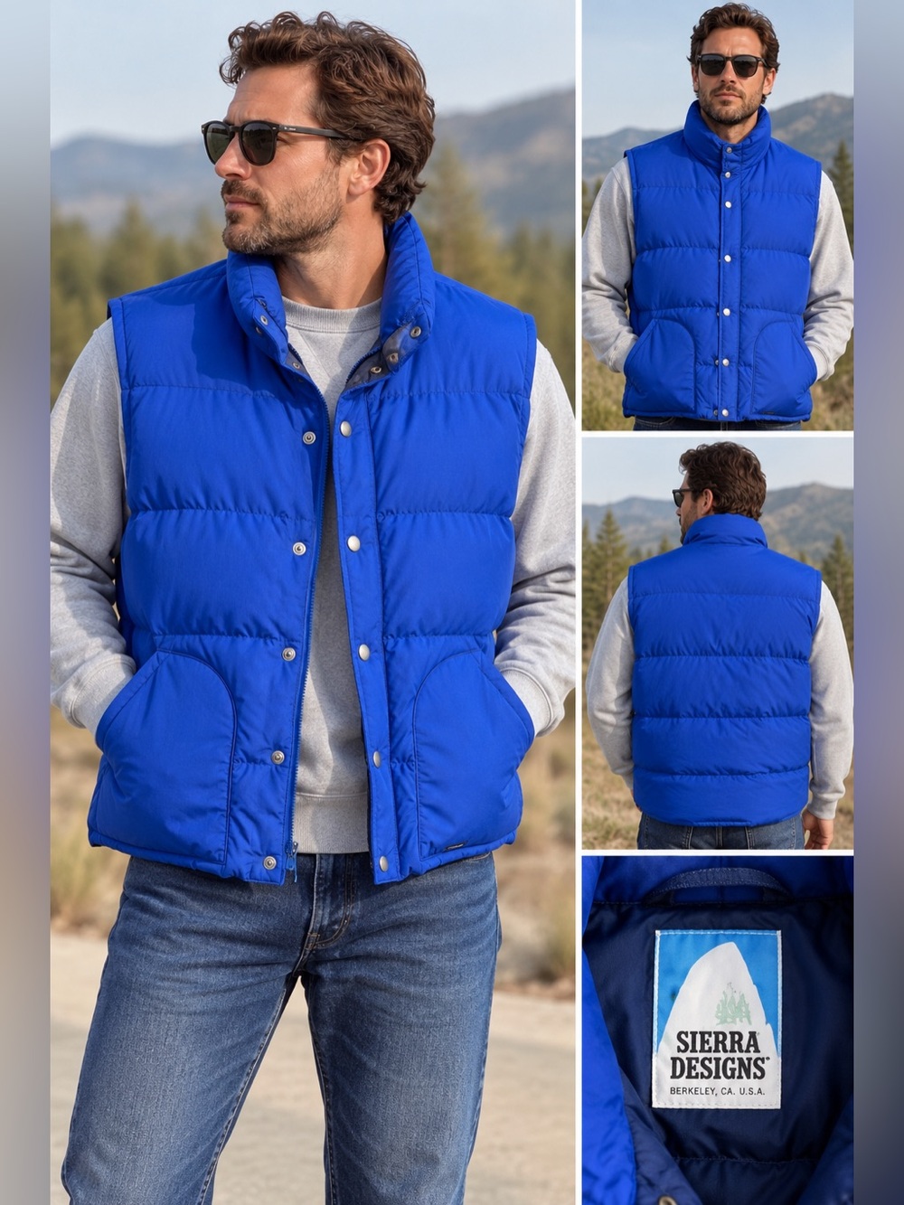 🔥 Vintage Sierra Designs Down Vest (USA) 🔥Size XL